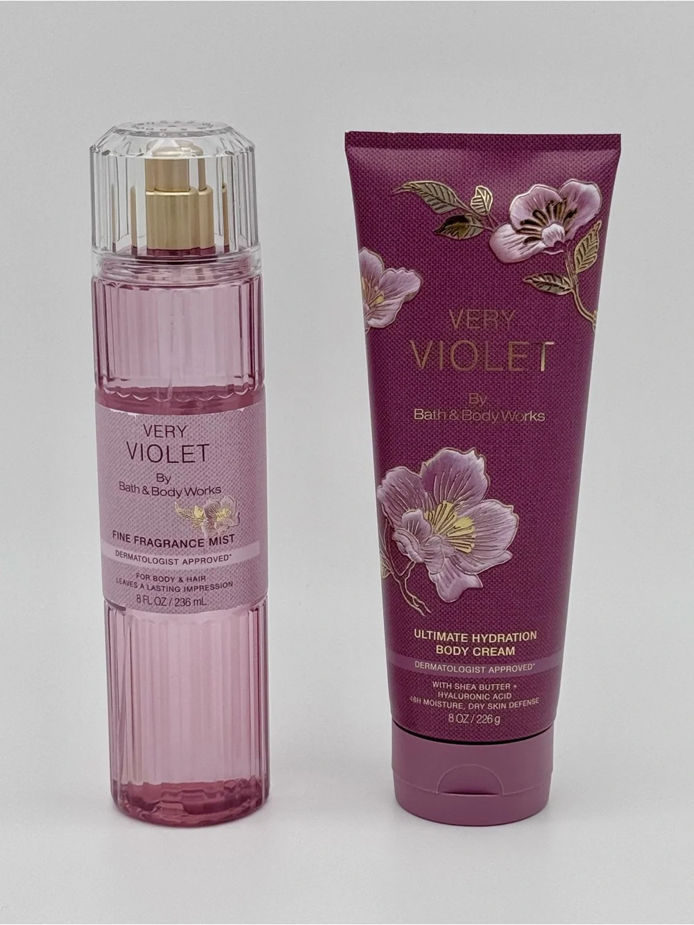Bath and Body Works Very Violet Body Cream Gift Set NWT
